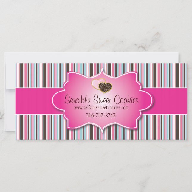 Certificados de regalo de panadería Cookie persona (Anverso)