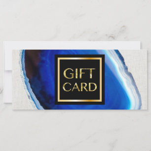 Certificados de regalo modernos de piedra de ágata