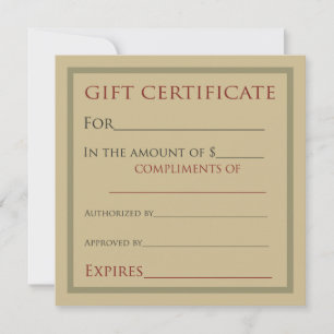Certificados De Regalo Para Empresas