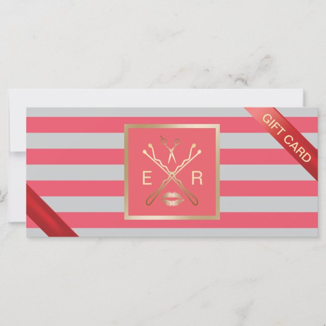 Certificados De Regalo | Salón moderno de belleza  (Anverso)
