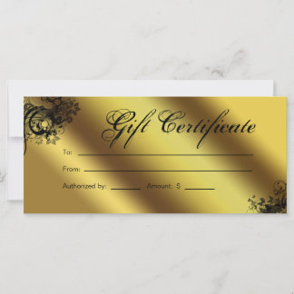Certificados de regalo Salon Spa Gold Floral Marip