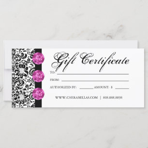 Certificados de regalo Salon Spa Joyería Dámpara R