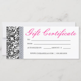 Certificados de regalo Salon Spa Joyería de la Cor