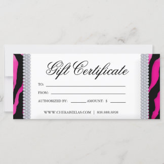Certificados de regalo Salones de curtido Joyas de