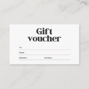 Certificados sencillos de regalo para empresas en