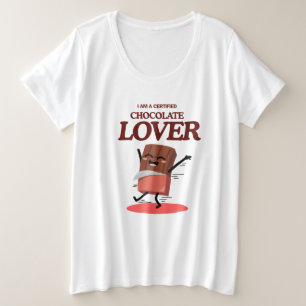 Certified Chocolate Lover   Funny Chocolate Design