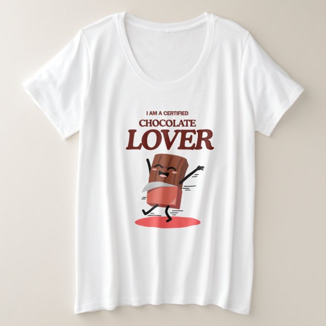 Certified Chocolate Lover | Funny Chocolate Design (Anverso del diseño)