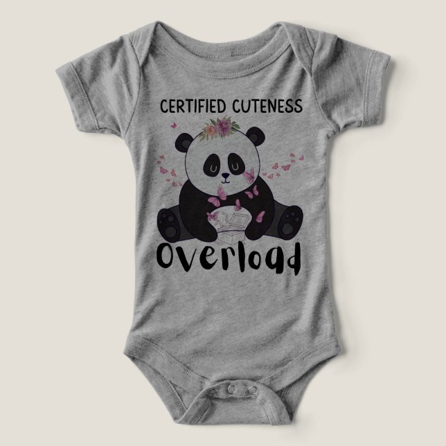 Certified Cuteness Overload : Cute Panda Baby Clot (Diseño delantero )