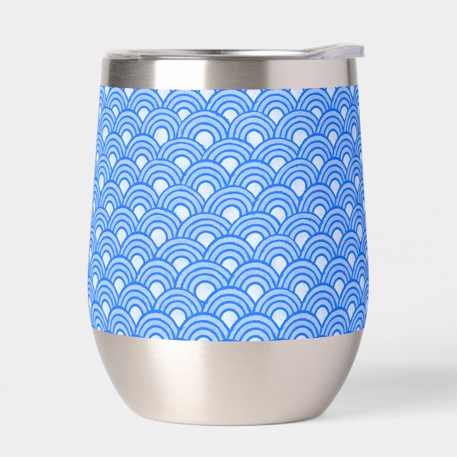 Cerulean Scales Stemless Wine Tumbler (Izquierdo)