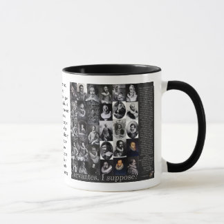 ¿CERVANTES, supongo? - Taza de QUIJOTE de los años