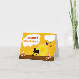 Cervatillo lindo - tarjeta de felicitación del