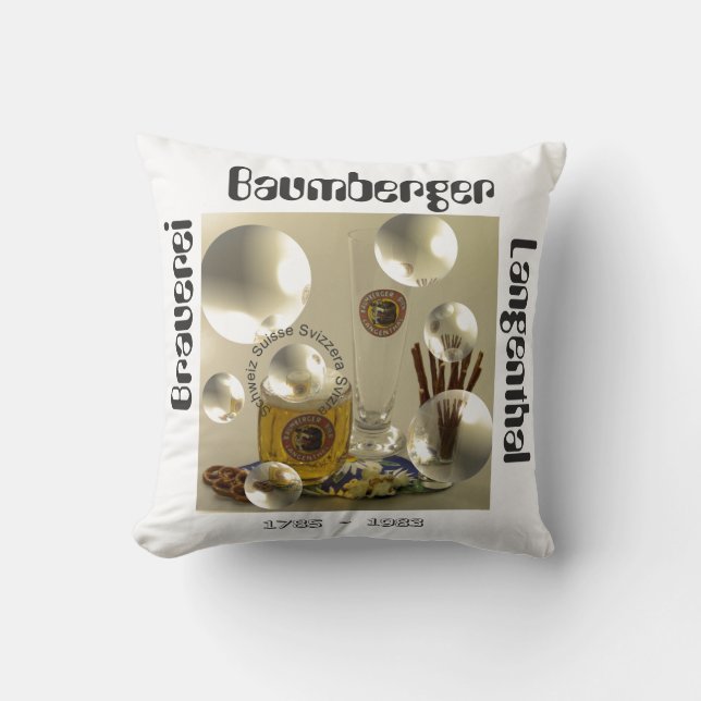 Cervecería Baumberger Langenthal almohada (Anverso)