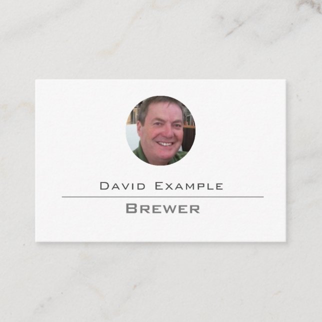 Cervecería con tarjeta de visita Holder (Anverso)
