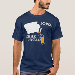 Cerveza artesanal local Iowa Bebe Camiseta local