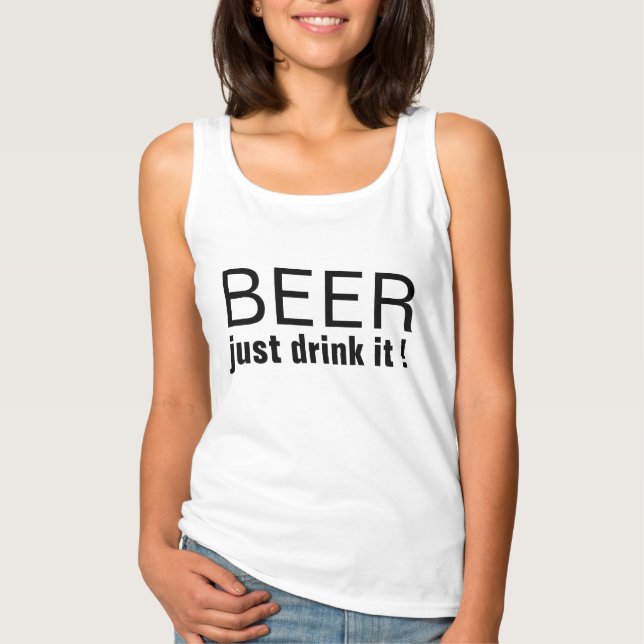 cerveza, beba un divertido diseño de camisetas (Anverso)