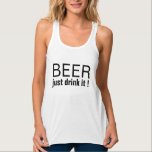 cerveza, beba una divertida camiseta de diseño de<br><div class="desc">la cerveza simplemente bebe su divertido diseño de camisetas diseño de camisetas. divertido e intuitivo diseño de apasionados de la cerveza letras personalizares a blanco, rojo o claro si eligen tee negro. amantes de la cerveza, bebedores de cerveza idea de regalo cumpleaños, picnics al aire libre, diseño de camisetas de...</div>