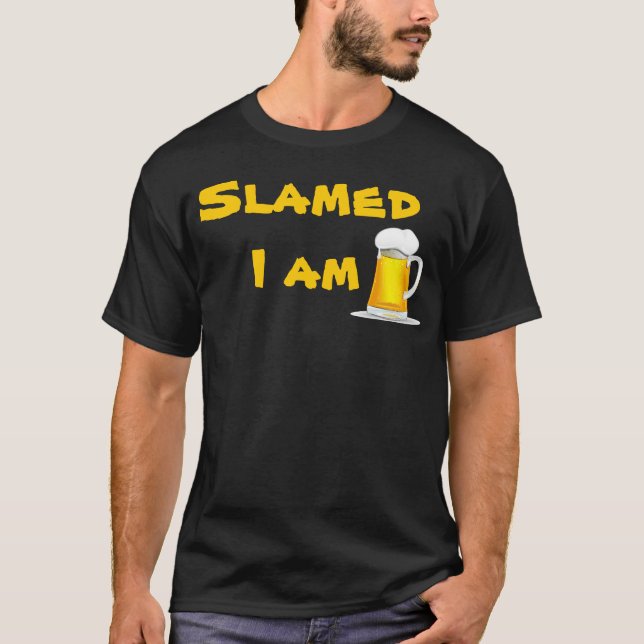 Cerveza bebiendo camiseta (Anverso)