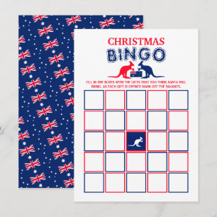 Cerveza canguro, bandera australiana, tarjeta de b