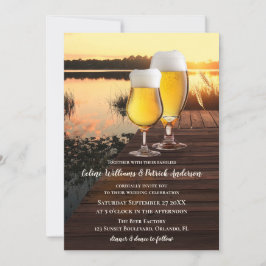 Cerveza Cerveza Invitación a la Boda de Amanecer