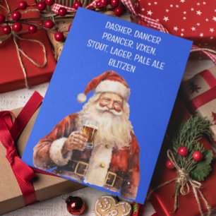 Cerveza con nombres divertidos de renos de Navidad