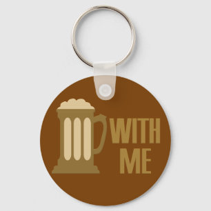 Cerveza conmigo llavero