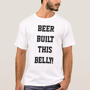 Cerveza construida esta camiseta del vientre