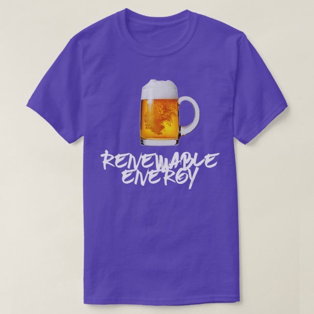 Cerveza de energía renovable T camiseta clásica TS (Diseño del anverso)