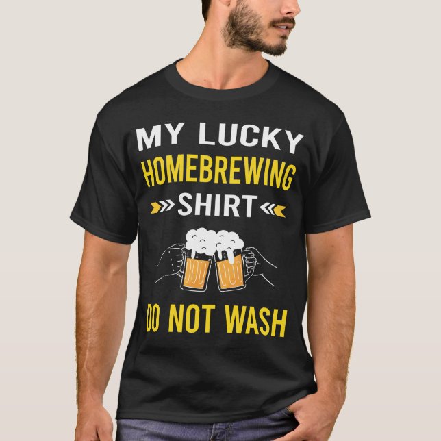 Cerveza de la camiseta afortunada Hogar Brewer Bre (Anverso)