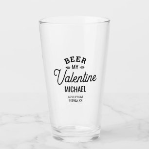 Cerveza de nombre personalizada My Valentine Love