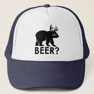 ¿Cerveza de oso? moose canada tomando sombrero
