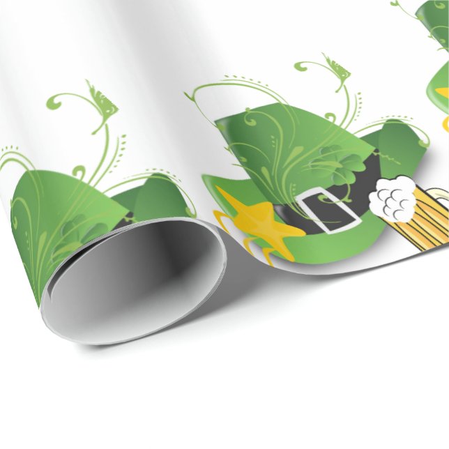 Cerveza de papel de envolvimiento de San Patricio (Esquina del rollo)