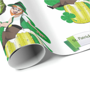 Cerveza de papel de envolvimiento de San Patricio
