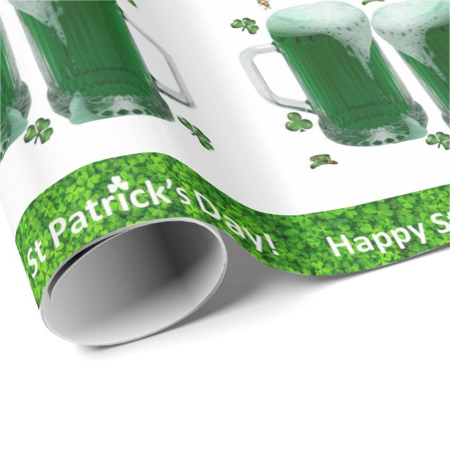 Cerveza de papel de envolvimiento de San Patricio (Esquina del rollo)