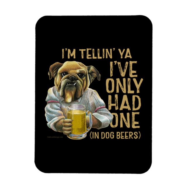 Cerveza de perro imán (Vertical)