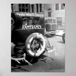 Cerveza de prohibición vintage, Vintage 1930, arte