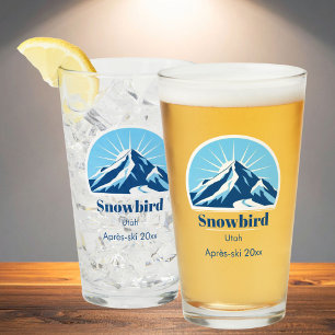 Cerveza de recuerdo après-ski Snowbird Utah EE. UU