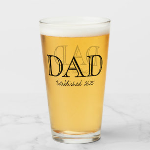 Cerveza De Texto Negro Negrita Del Papá Fundada