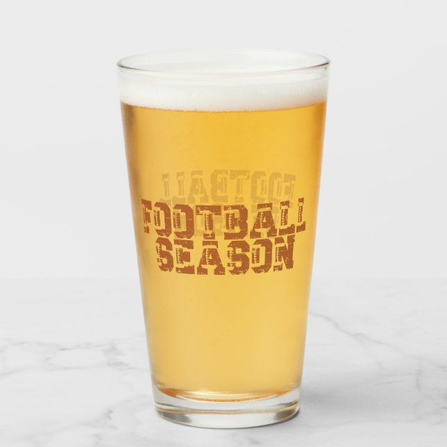 Cerveza de tipografía de temporada de fútbol (Anverso (lleno))