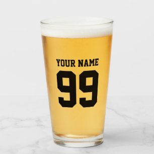 Cerveza deportiva con número de jersey personaliza