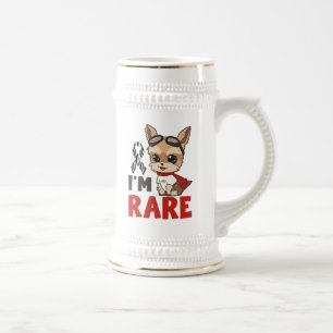Cerveza ¡Día de Enfermedades Raras Soy Raro! Jarra de cerv