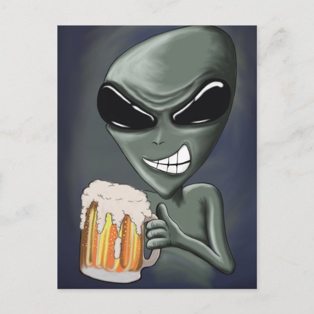 Cerveza es lo que estamos bebiendo la postal II (Anverso)