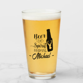 Cerveza es mi espíritu Animal Gracioso nombre cerv