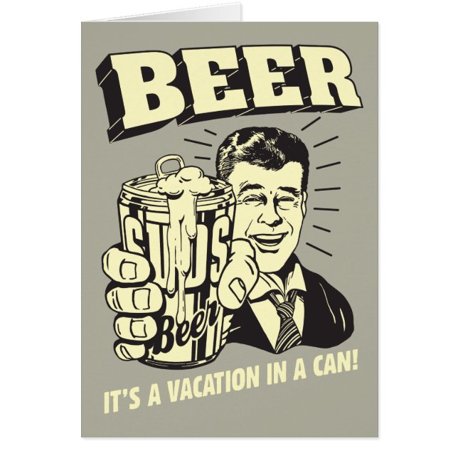 Cerveza: Es una vacaciones en lata (Frente)