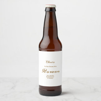 Cerveza Etiqueta para botella de vino para despedida de so