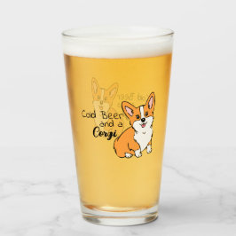 Cerveza fría y cerveza de Corgi
