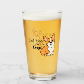 Cerveza fría y cerveza de Corgi