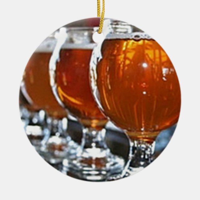 "CERVEZA GLORIOSA" ORNAMENTO DE NAVIDAD (Frente)