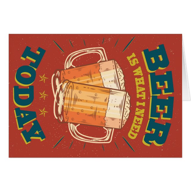 Cerveza hoy, vintage (Anverso (Horizontal))