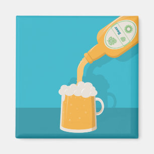 Cerveza - imán de cocina