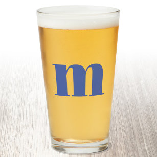 Cerveza inicial monograma moderna